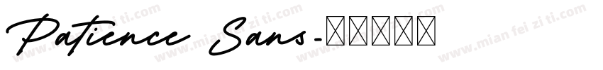 Patience Sans字体转换
